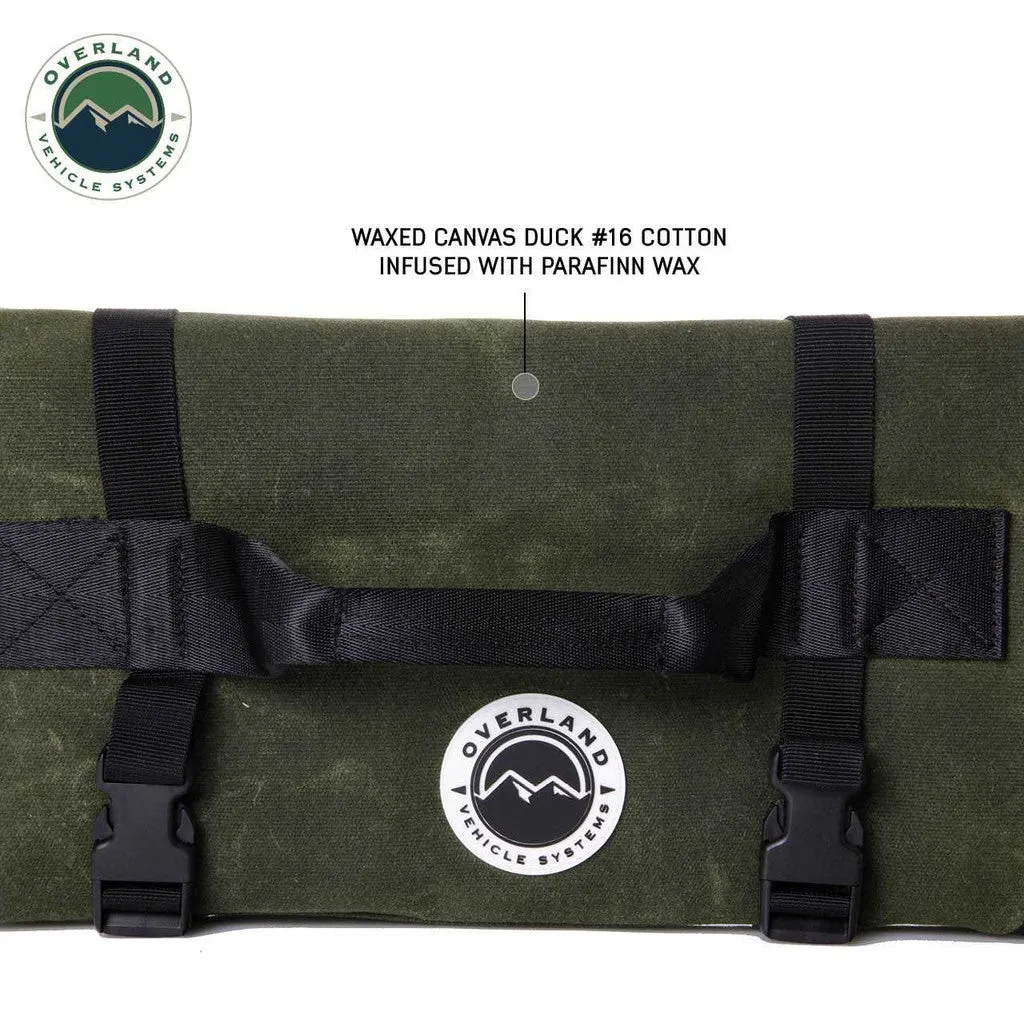 OVERLAND VEHICLE SYSTEMS | Rolled Bag General Tools With Handle & Straps #16 Waxed Canvas Universal (21079941)
