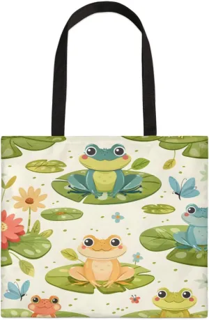 Panda Colorful Couds Cone Hat Canvas Tote Bag for Women Men Stylish Tote Handbag Shoulder Bag Reusable Grocery Bag