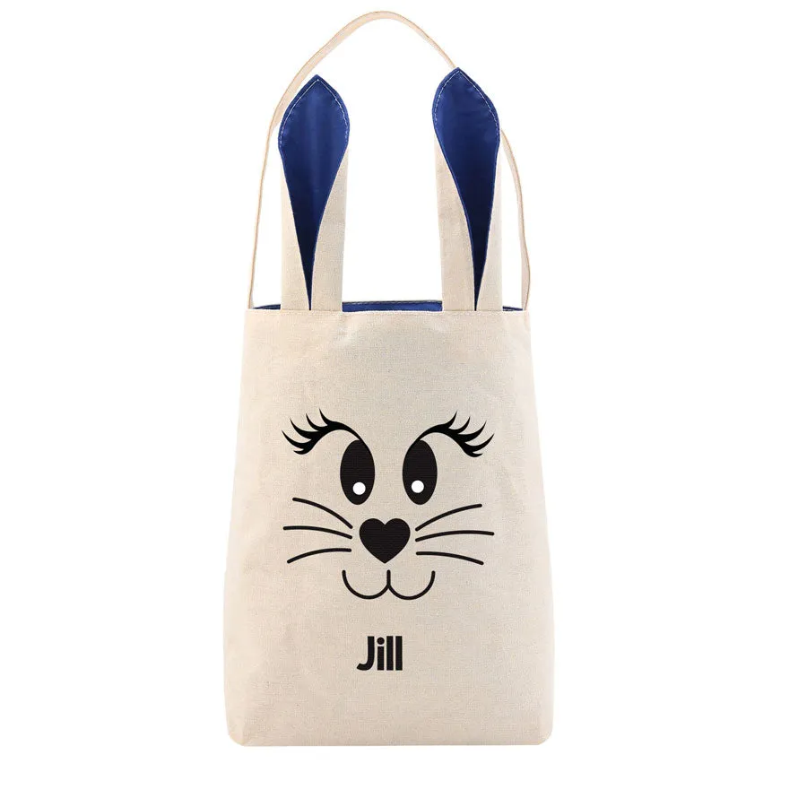 Personalised Easter Tote Bag with Bunny Ears