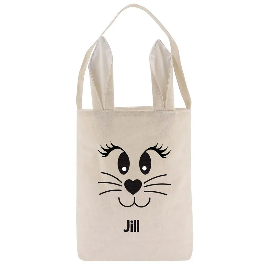 Personalised Easter Tote Bag with Bunny Ears