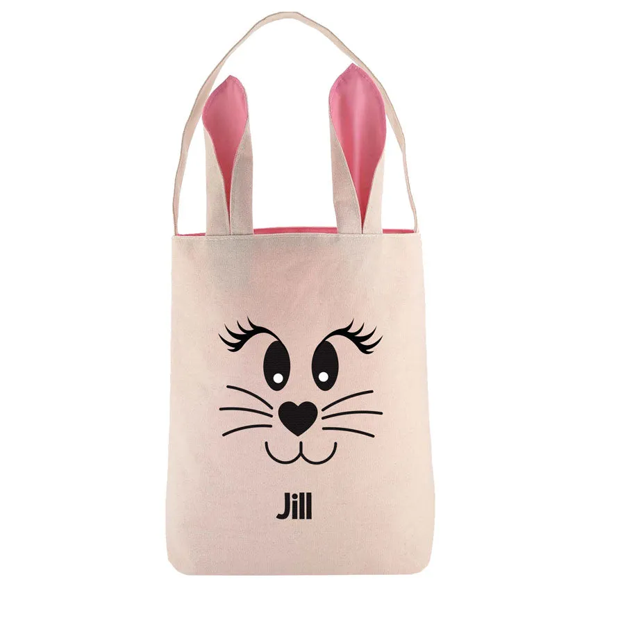 Personalised Easter Tote Bag with Bunny Ears