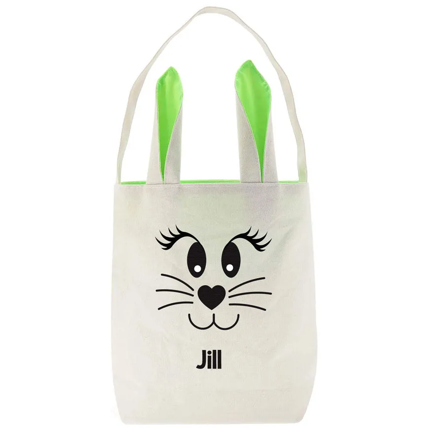 Personalised Easter Tote Bag with Bunny Ears