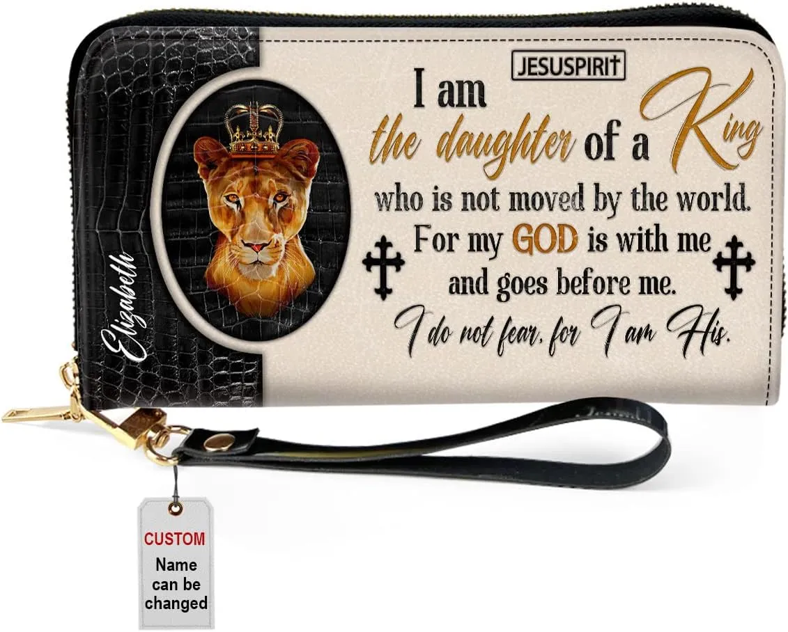 Personalized PU Leather Bible Clutch Purse - Christian Gifts For Church Ladies - Religious Wristlet Wallets - Bible Fossil Purse For Women Of God