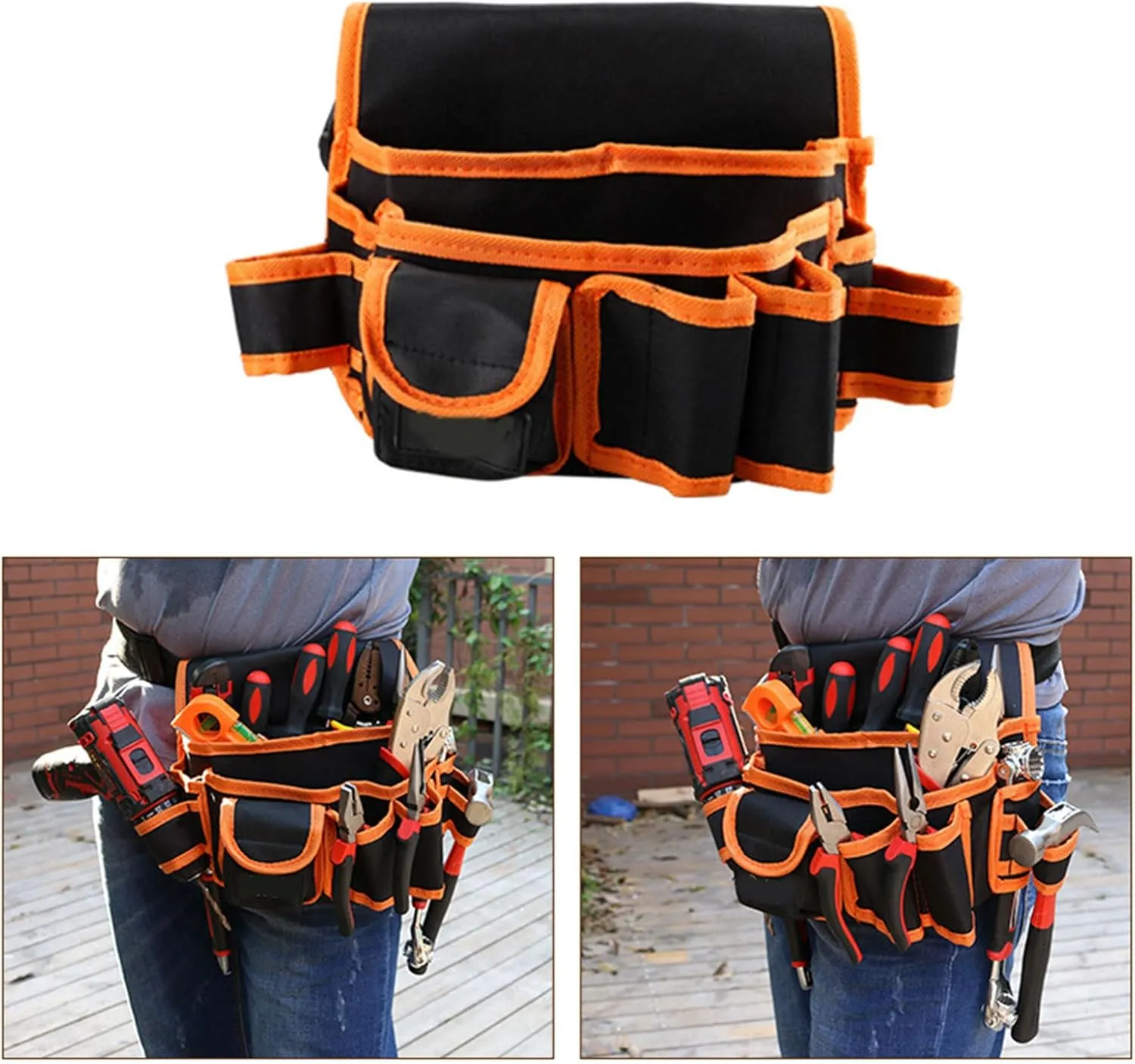 Portable Waist Tool Bags Tool Storage Pouches Bag Work Belt Attachment Pouches For Electricians Tool Carpenters Accessories