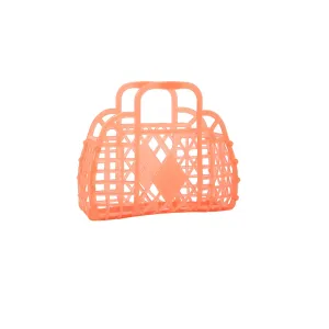 Retro Basket Jelly Bag, Neon Orange - Mini