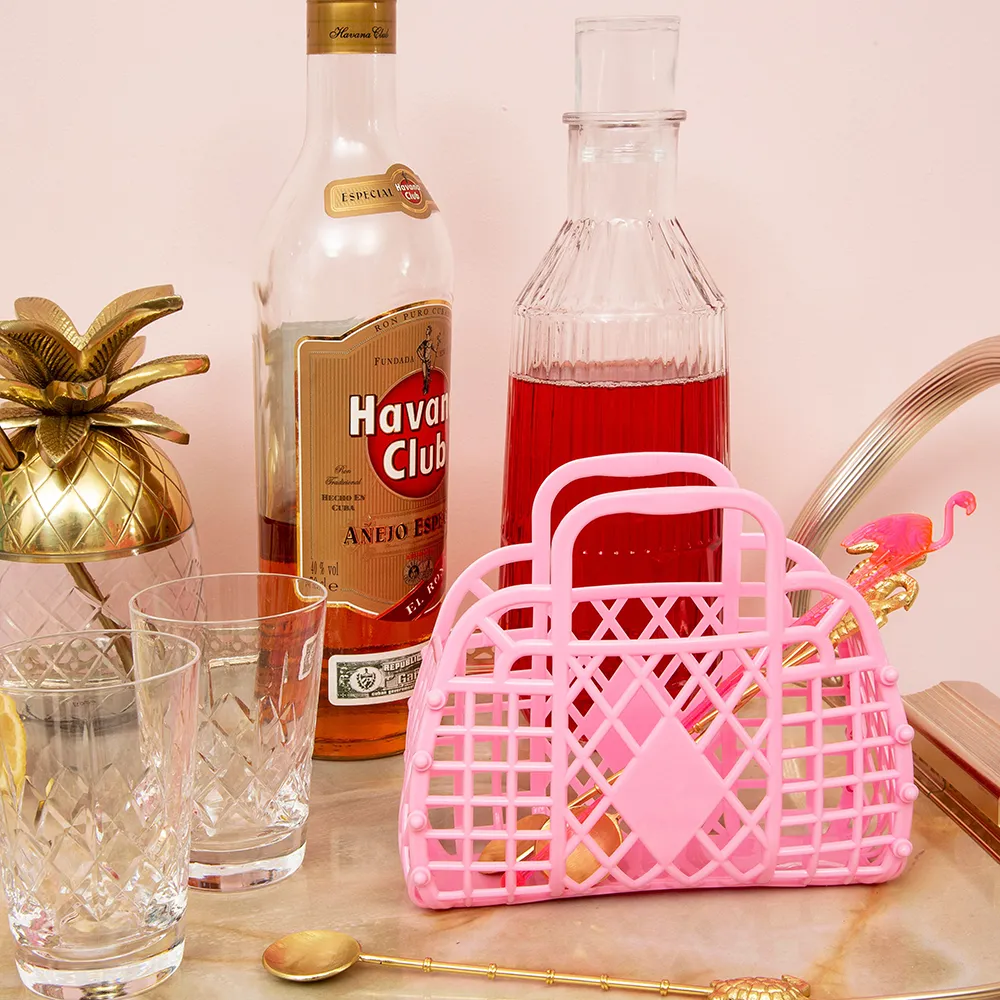 Retro Basket Jelly Bag, Peach - Mini