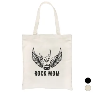 Rock Mom Canvas Bag Heavy Cotton Unique Mother's Day Gift Ideas