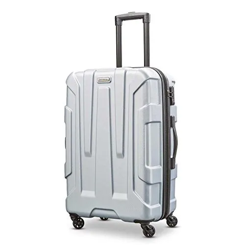 Samsonite Centric Expandable Hardside Checked Luggage With Spinner Wheels, 24 Inch, Silver