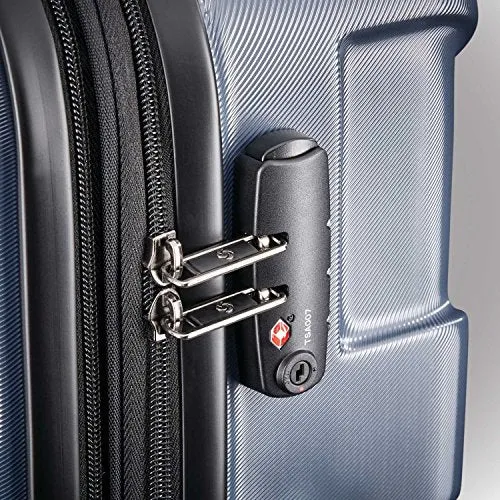Samsonite Centric Hardside Expandable Luggage with Spinner Wheels, Blue Slate, 3-Piece Set