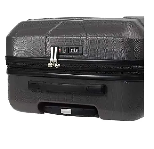 Samsonite Frontier Spinner Unisex Medium Black Polycarbonate Luggage Bag Q12009002
