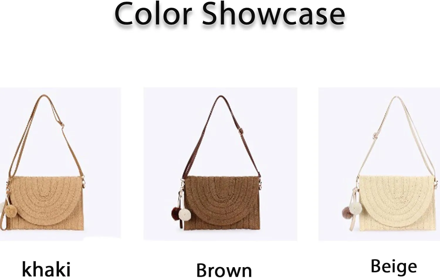Small Summer Beach Bags Straw Beach Bag Woven Purse Cute Womens Handbag Shoulder Purse Straw Clutch Purses