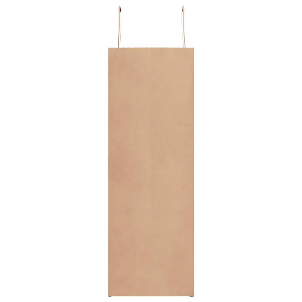 vidaXL Paper Bags 250 pcs with Handles Brown 45x17x48 cm