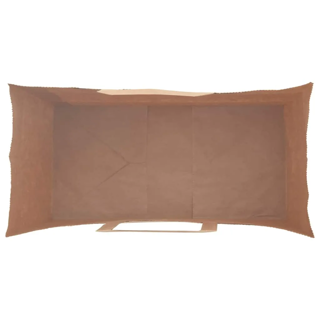 vidaXL Paper Bags 250 pcs with Handles Green 18x8x22 cm