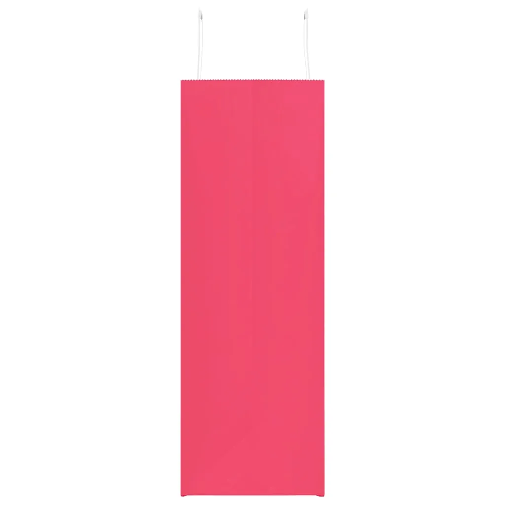 vidaXL Paper Bags 250 pcs with Handles Pink 45x17x48 cm