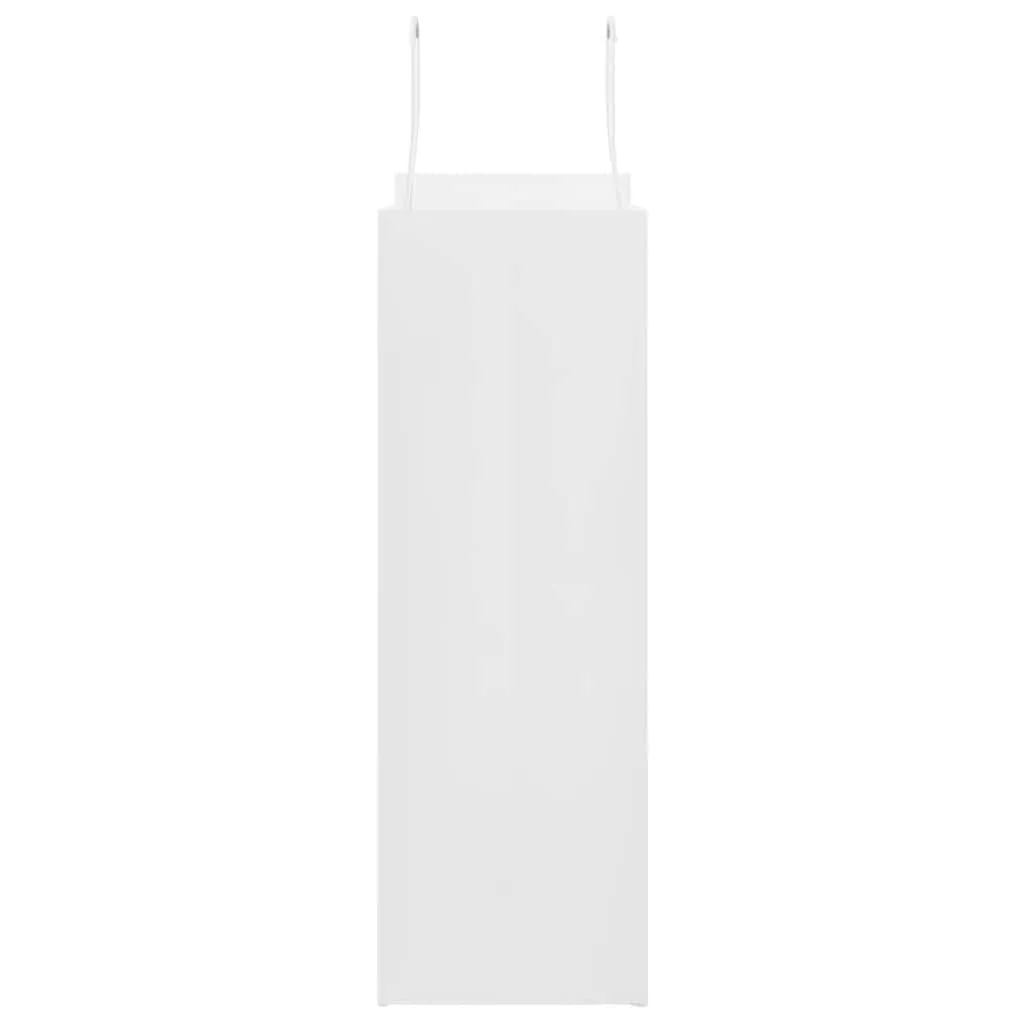 vidaXL Paper Bags 250 pcs with Handles White 26x12x35 cm