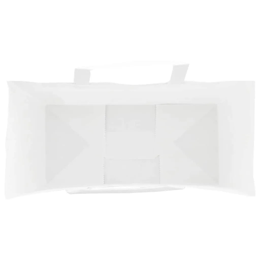 vidaXL Paper Bags 250 pcs with Handles White 26x12x35 cm