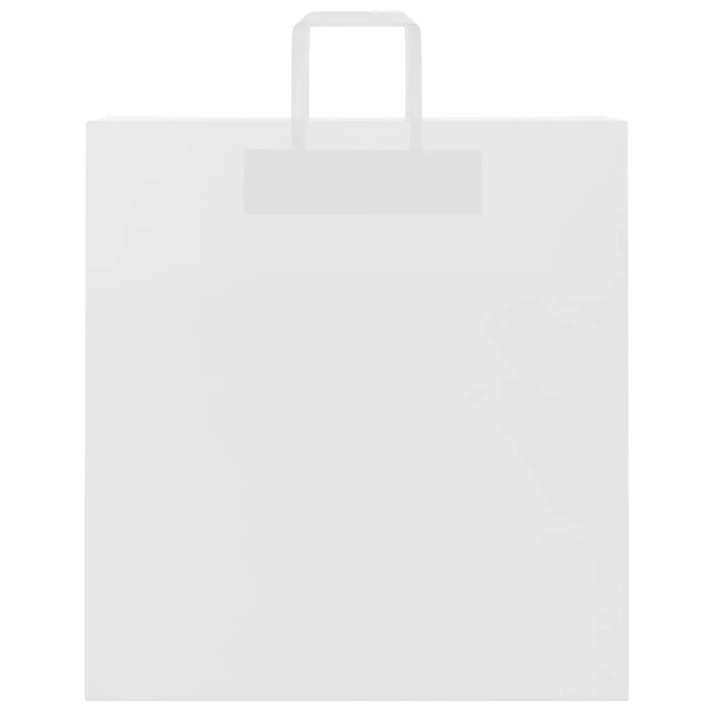 vidaXL Paper Bags 250 pcs with Handles White 45x17x48 cm