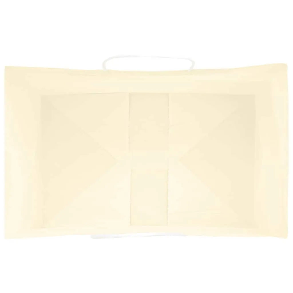 vidaXL Paper Bags 250 pcs with Handles Yellow 21x11x36 cm