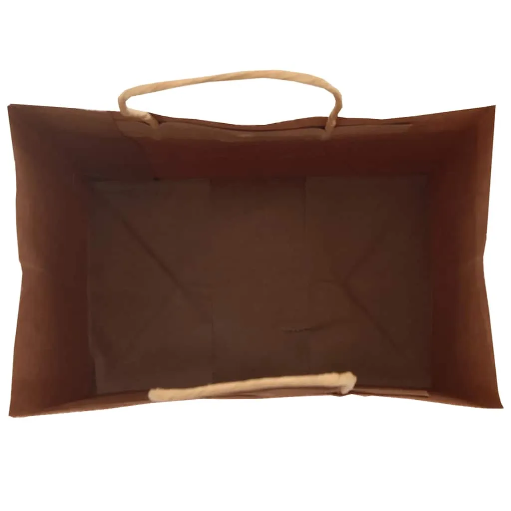 vidaXL Paper Bags 50 pcs with Handles Black 32x22x28 cm