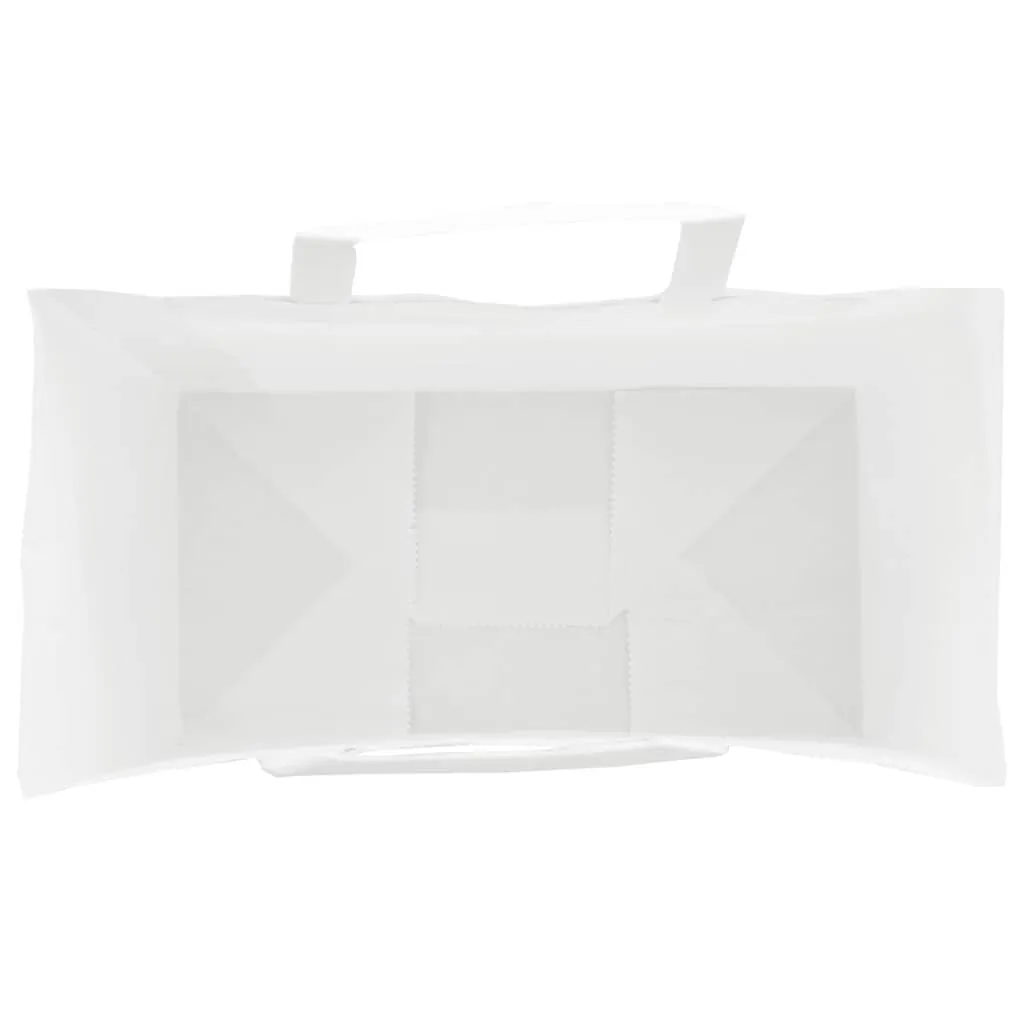 vidaXL Paper Bags 50 pcs with Handles White 32x17x25 cm