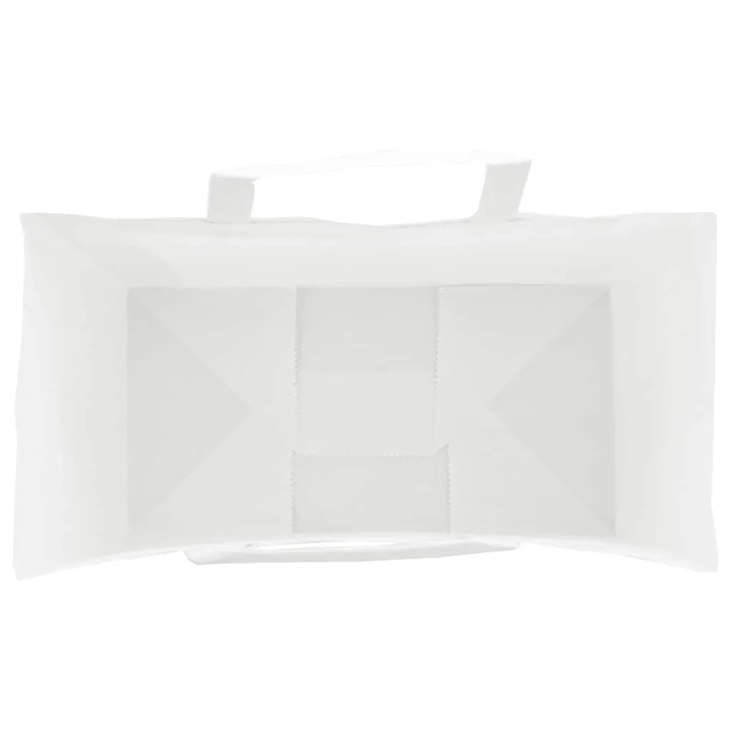 vidaXL Paper Bags 50 pcs with Handles White 32x17x44 cm