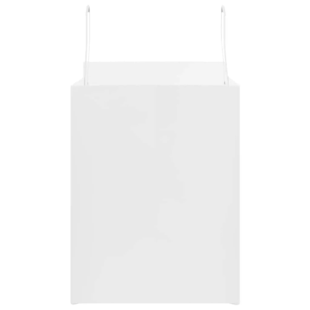 vidaXL Paper Bags 50 pcs with Handles White 32x22x28 cm