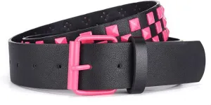 Women's Faux Leather Belt Punk Rock Pyramid Stud Goth Style Spiked Casual Fashion Thick Gothic Studded Belts