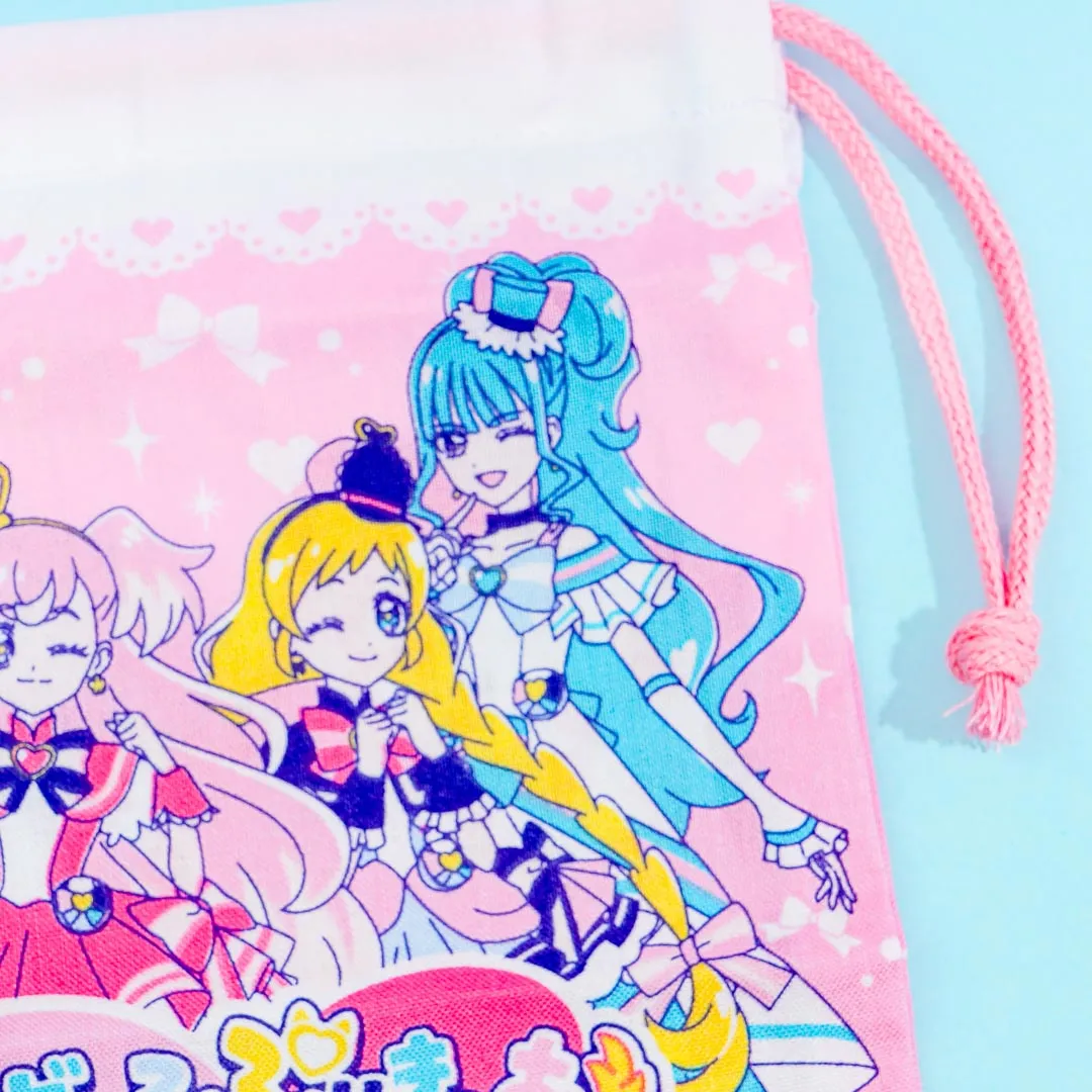 Wonderful Pretty Cure! Drawstring Cup Bag